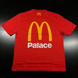 Palace x McDonalds Red Shirt Mens‎ 2XL Palace Skateboards Tee  Logo New